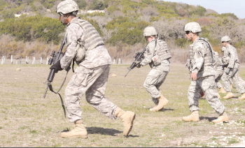Trainers sharpen infantry skills